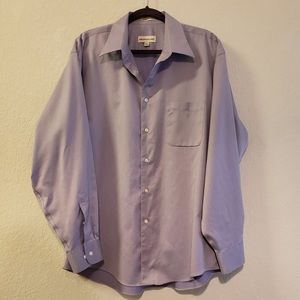 Pronto-Uomo Men’s Dress Shirt Lilac 16.5” 32/33”